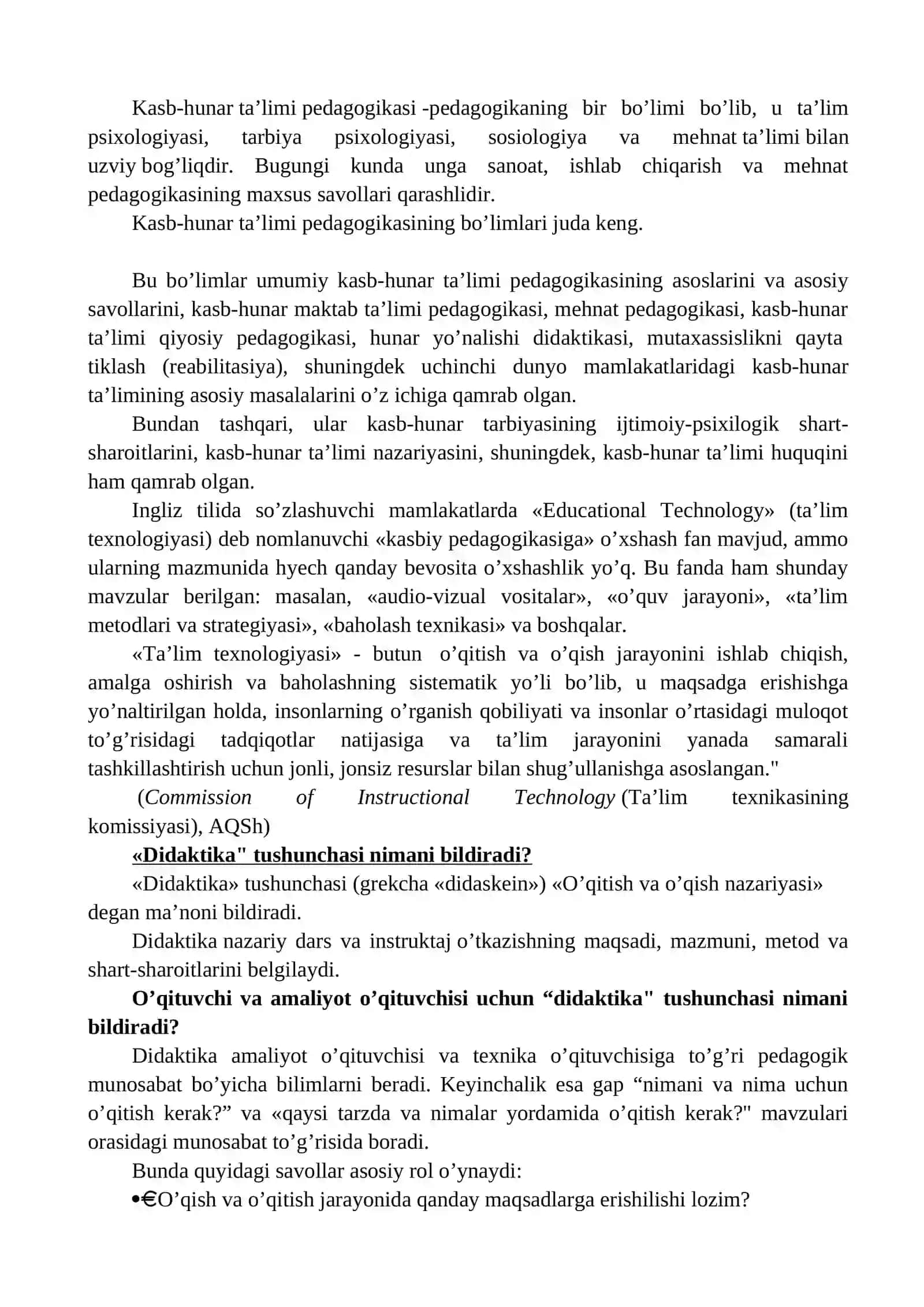 O'quv materiallarini didaktik jihatdan qayta ishlay olishni shakllantirish 3