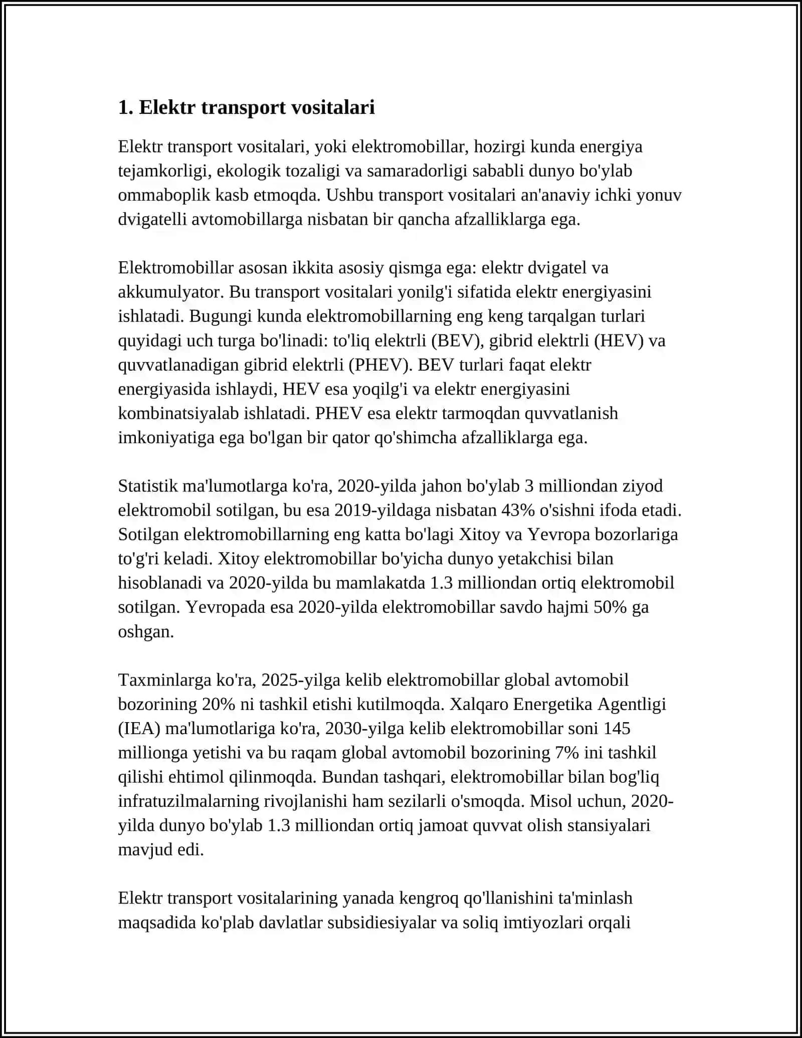 TRANSPORTDAN CHIQARADIGAN GAZLARNI VA SHOVQINI KAMAYTIRISH CHORA TADBIRLAR 3