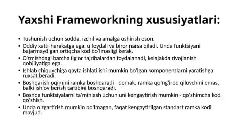 Python frameworklar haqida 3