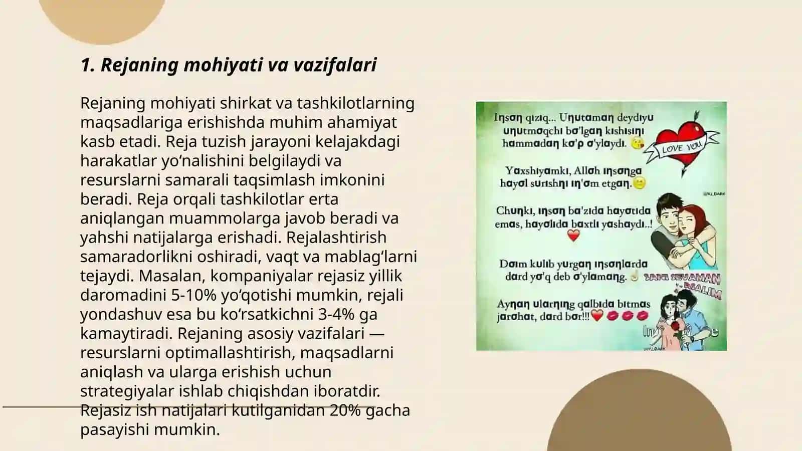 Matn rejasini tuzishga tayyorlanish va reja tuzish 3