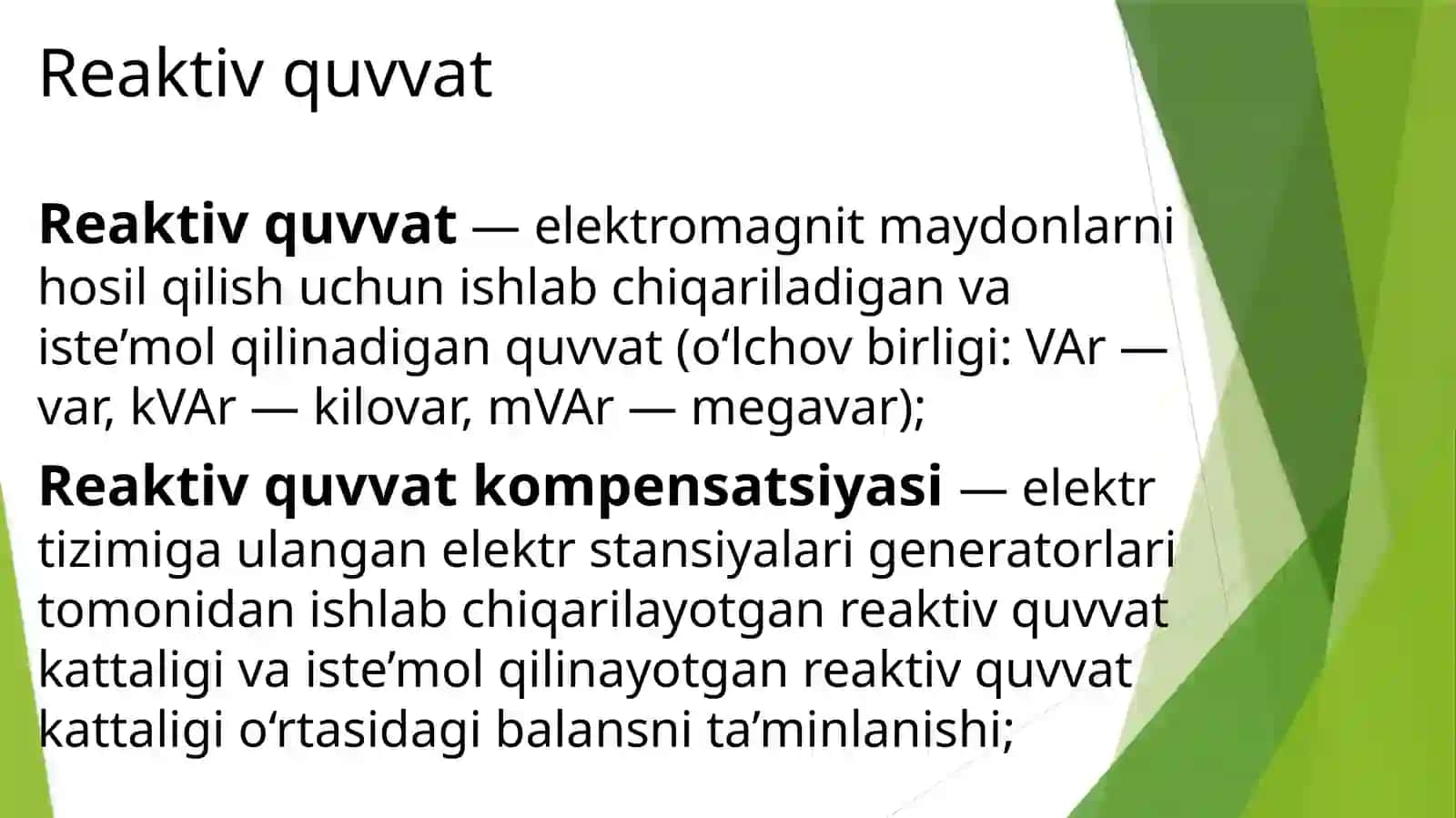 ELEKTR ENERGIYA ISHLAB CHIQARISH UZTISH VA TAQSIMLASH FANIDAN MUSTAQIL ISHI 3