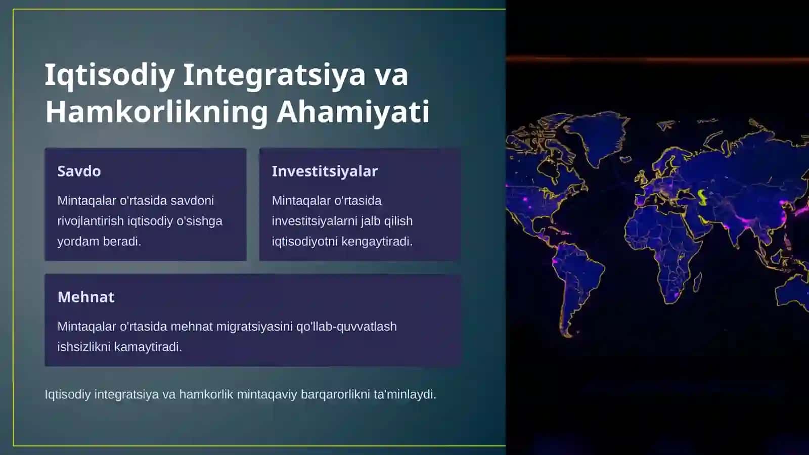 Mintaqaviy Iqtisodiy Siyosat: Asosiy Tushunchalar 3