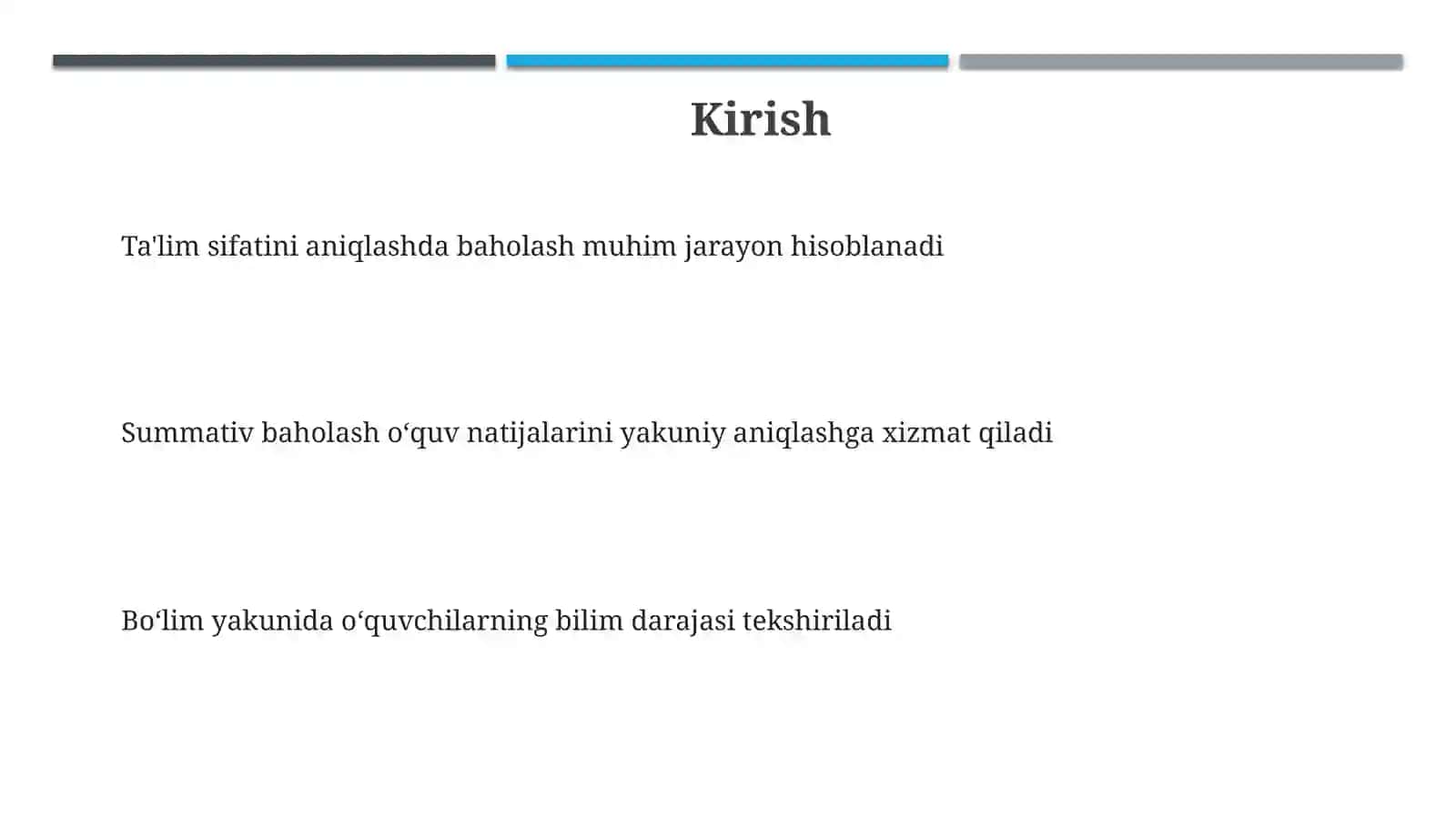 Summativ baholash tushunchasi 3