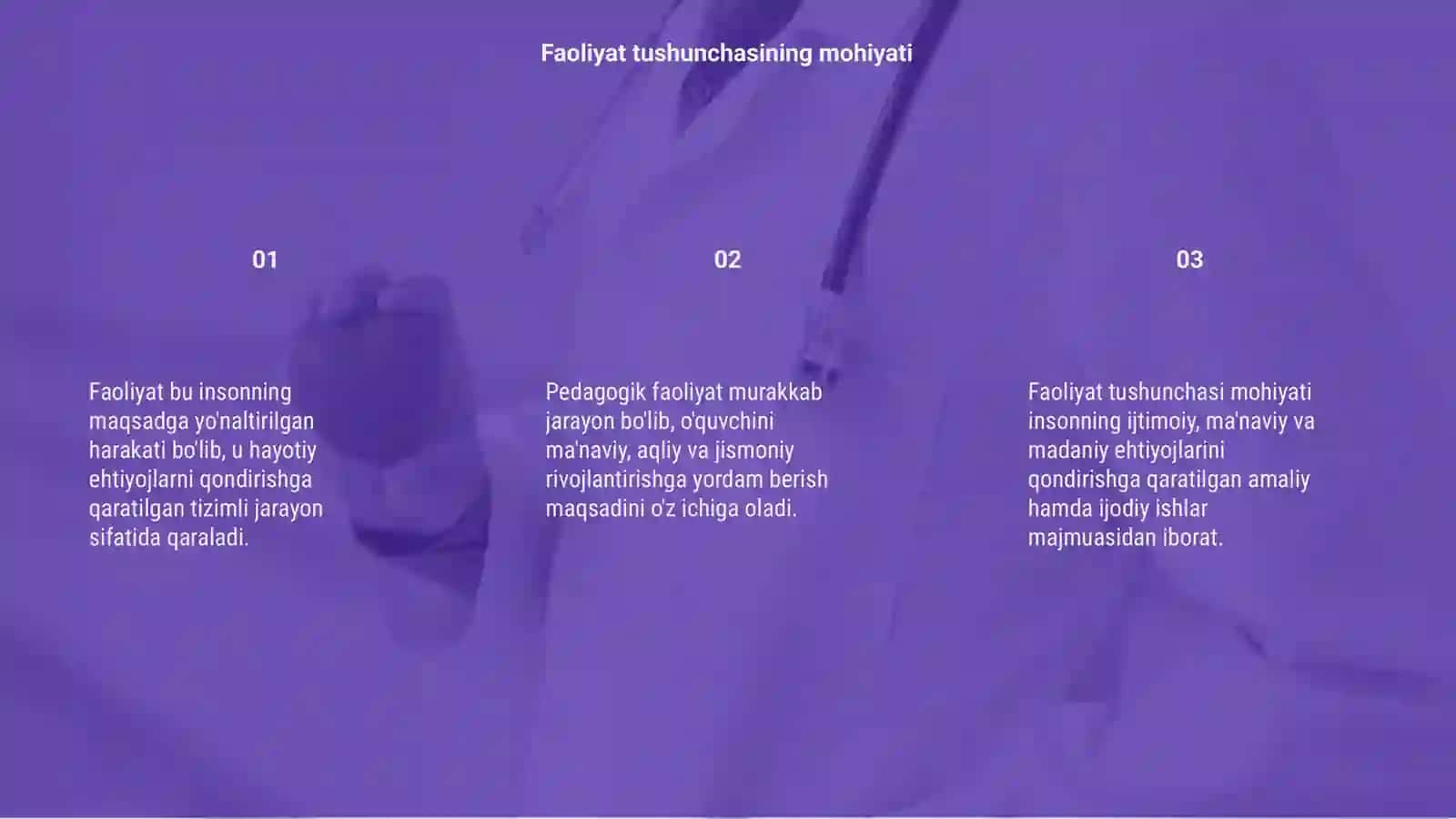 Pedagogik faoliyat tushunchalari 3