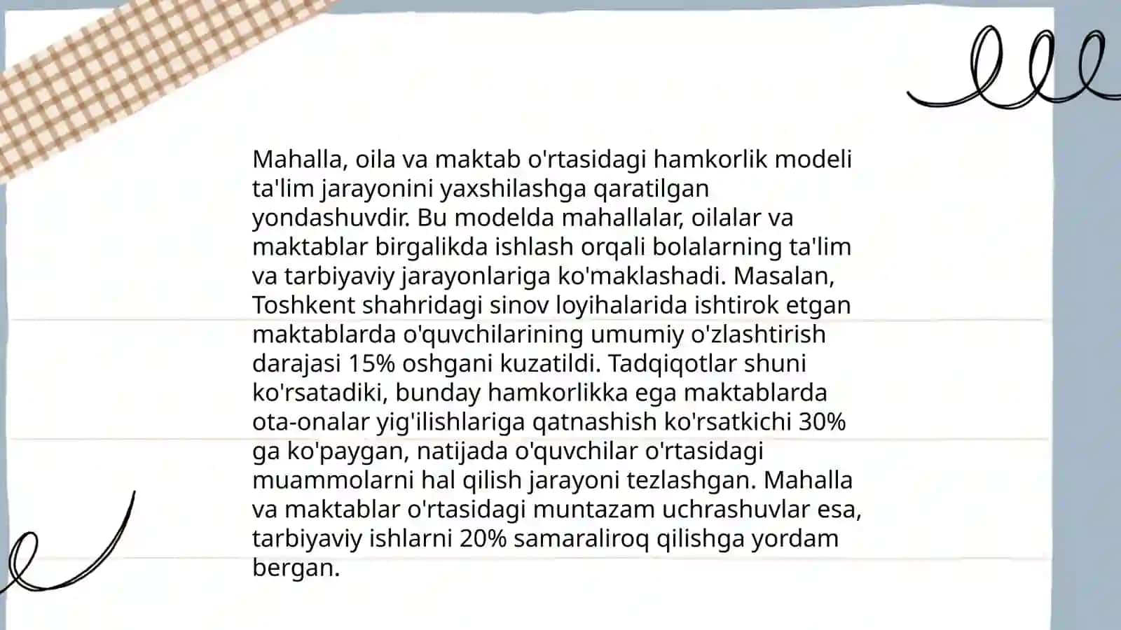 Mahalla, oila va maktab hamkorligining uzviyligini ta'minlash 3