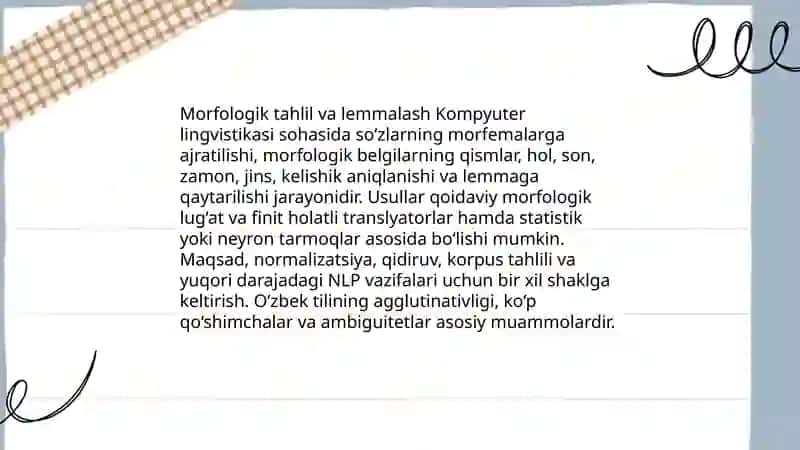 Kompyuter lingvistikasi 3