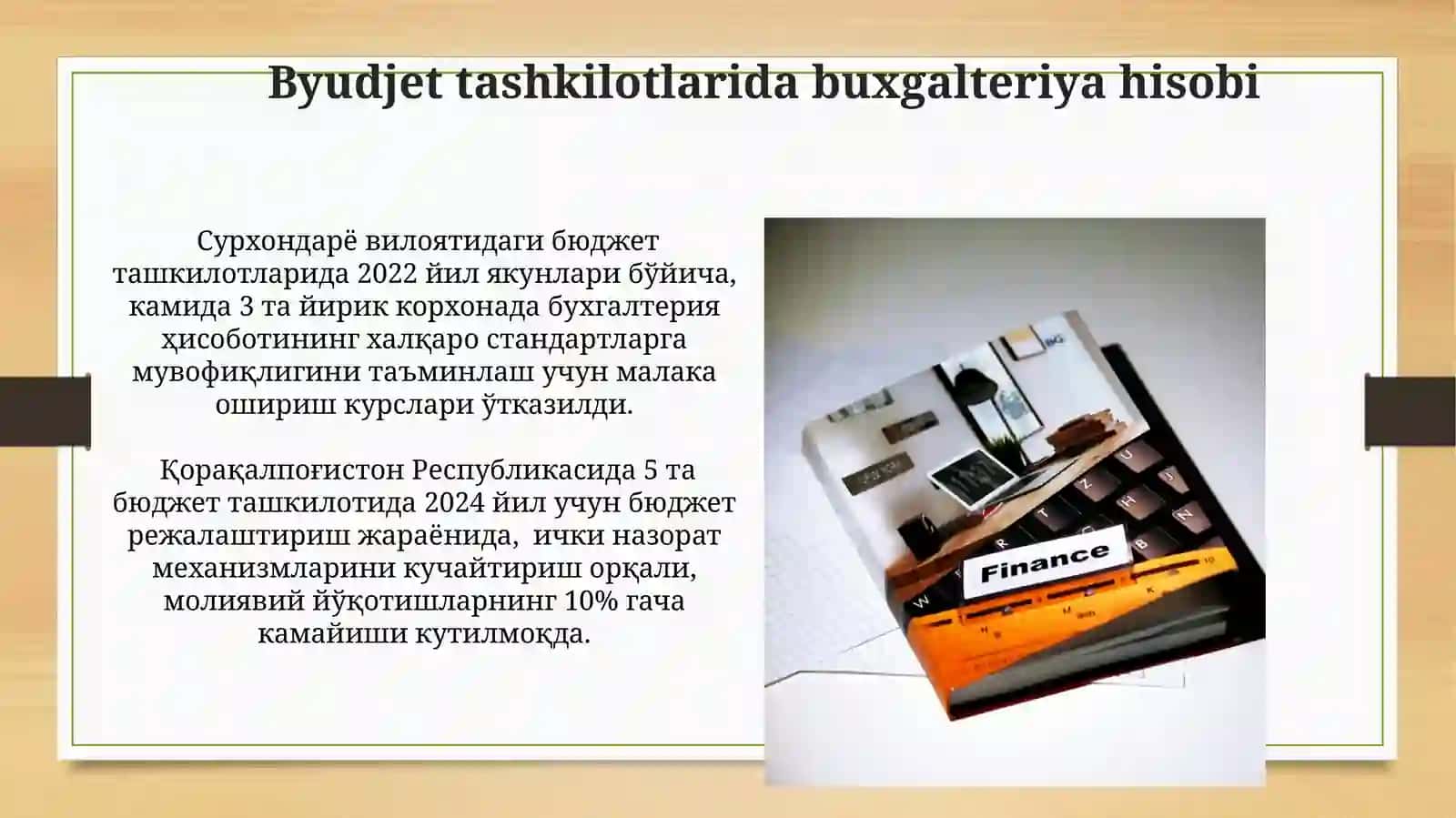 Byudjet tashkilotlarida buxgalteriya hisobi. Byudjet bilan hisoblashishlar 3