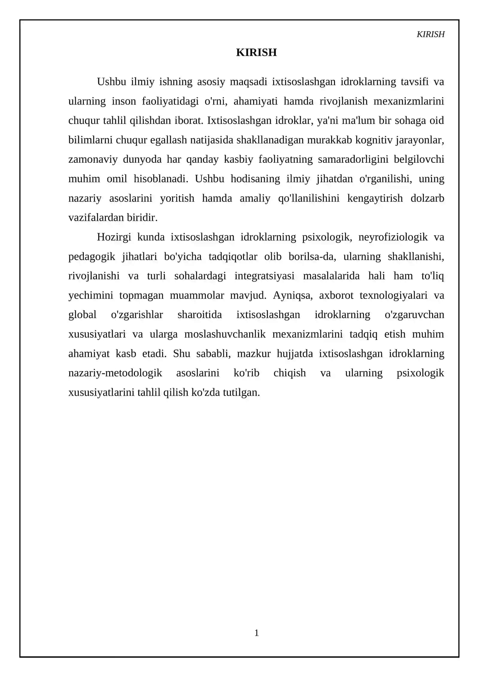 Ixtisoslashgan idrokning nazariy asoslari 3