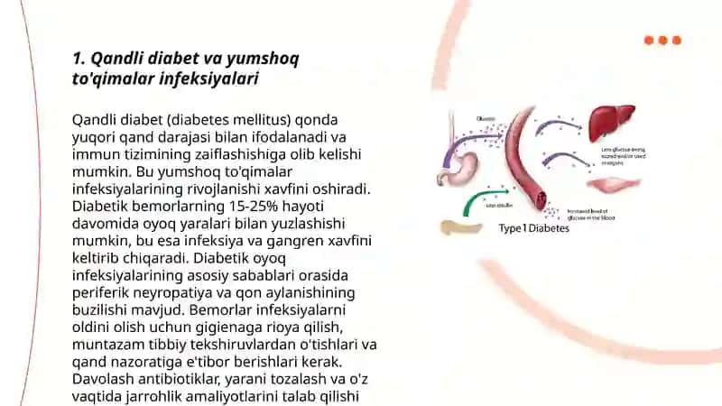 Qandli diabetli bemorlarda yumshoq to'qimalar xirurgik infeksiyasini davolash usullari 3