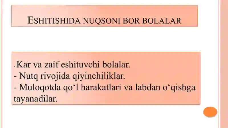 Imkoniyati cheklangan bolalar toifalari va ularning o'ziga xos xususiyatlari 3