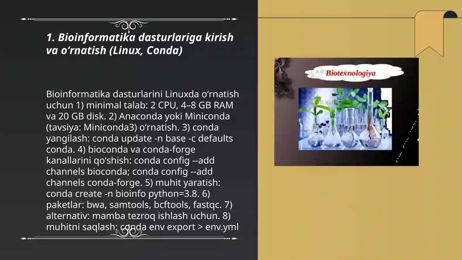 Biotexnologiyada bioinformatika dasturlarini oʻrganish va amaliy qoʻllash 3