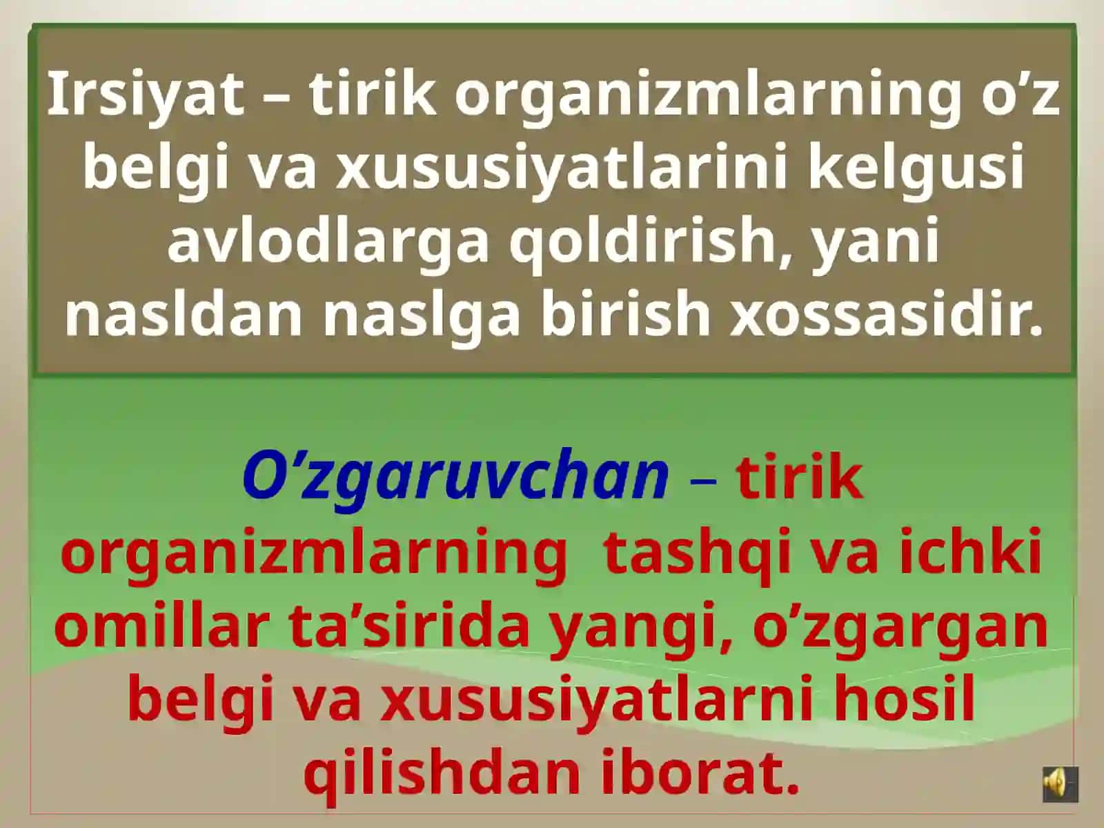 Genetikaning asosiy tushunchalari. Irsiyat va o’zgaruvchanlik. Irsiyatni o’rganish 3