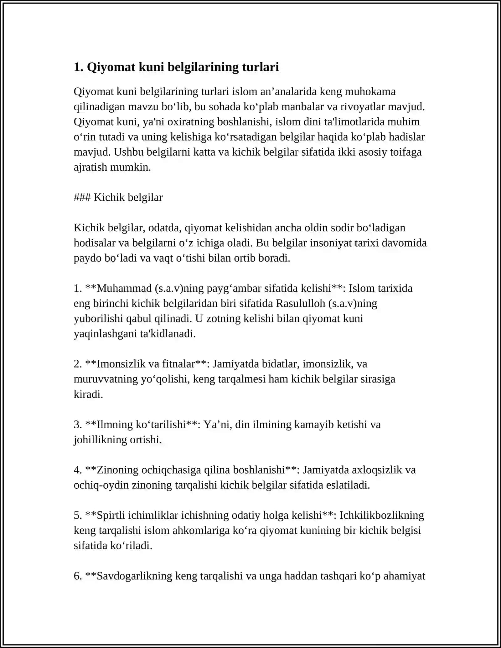 ESXATOLOGIYA TUSHUNCHASI: QIYOMAT VA OXIRAT DUNYOSI 3