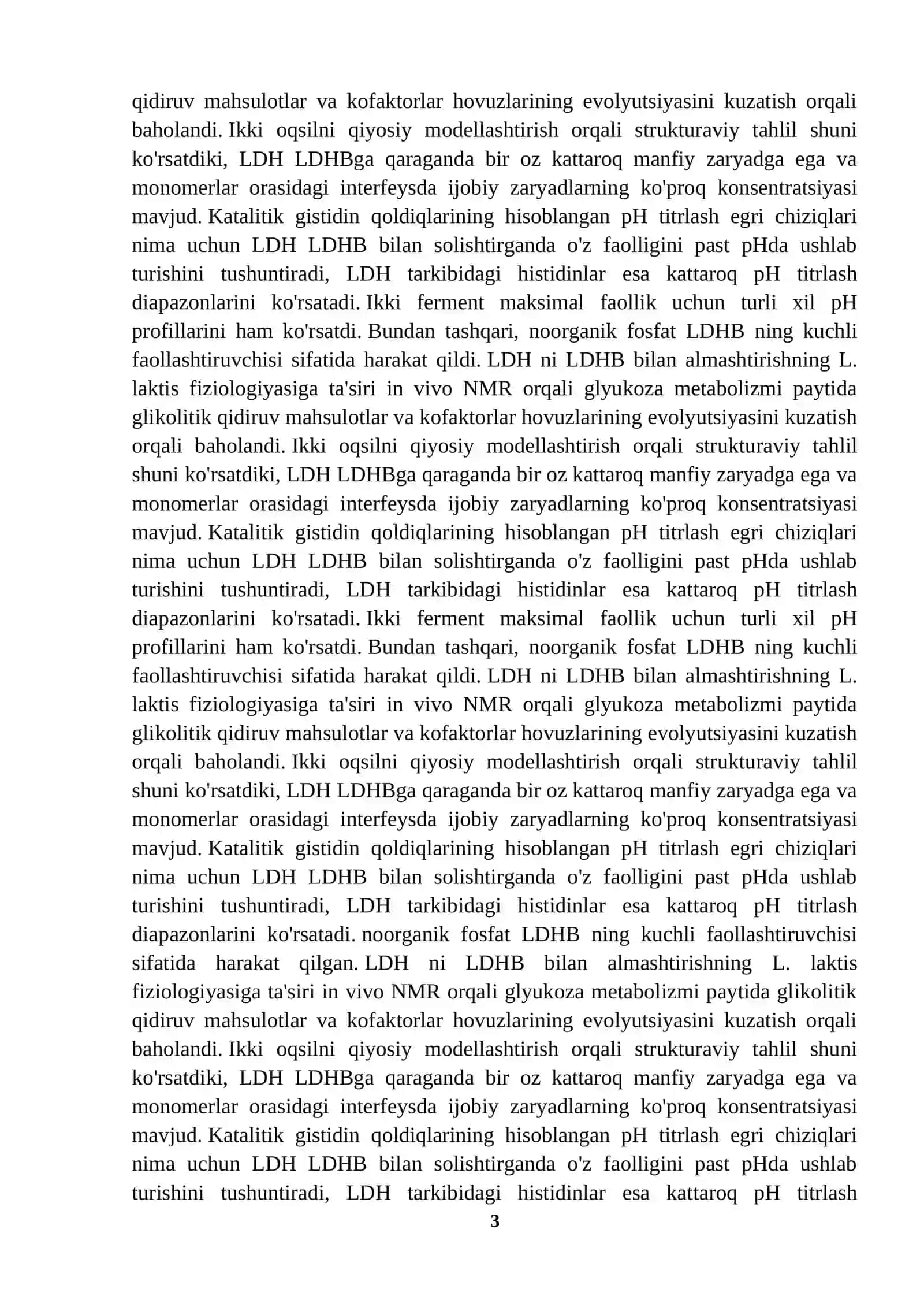ODAMDA LAKTATDEGILROGENAZA IZOFERMENTLARNNNG QIYOSIY BIOINFORMATSION TAHLILI 3