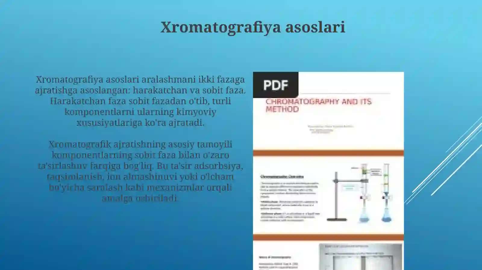 Xromotografik usullar va ularning moxiyati 3