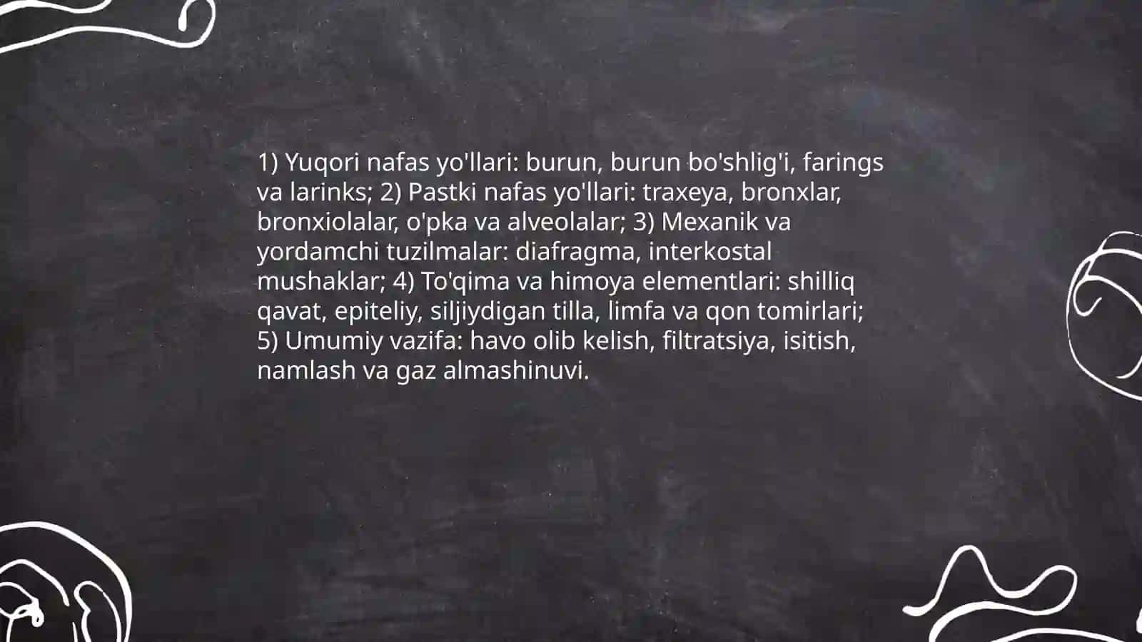 Nafas olish sistemasi 3