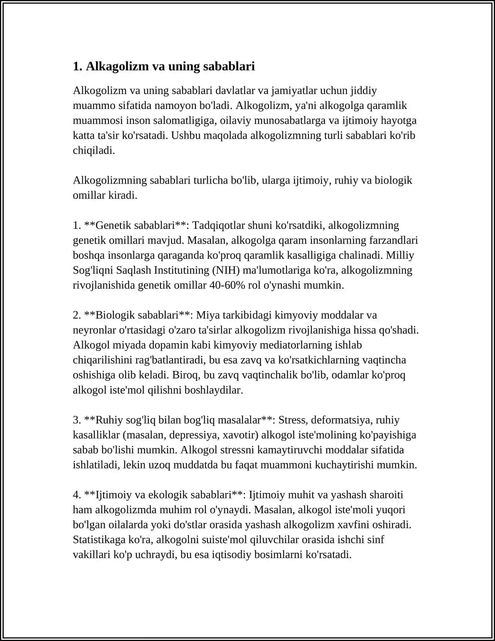 ALKAGOLIZM VA UNING ASORATLARI.ALKAGOLIZMNING HOMILAGA TA'SIRI 3