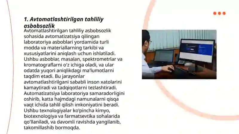 Tergov amaliyotida qòllaniladigan fizik - kimyoviy tadqiqotlarni avtomatlashtirish 3
