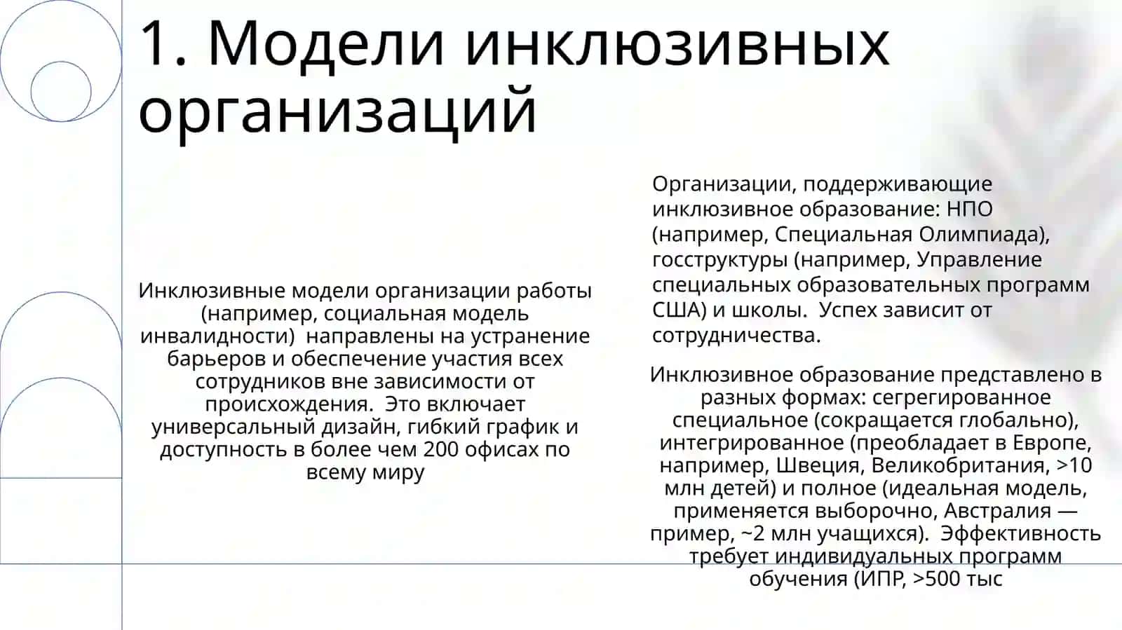 Модели инклюзивных организаций 3