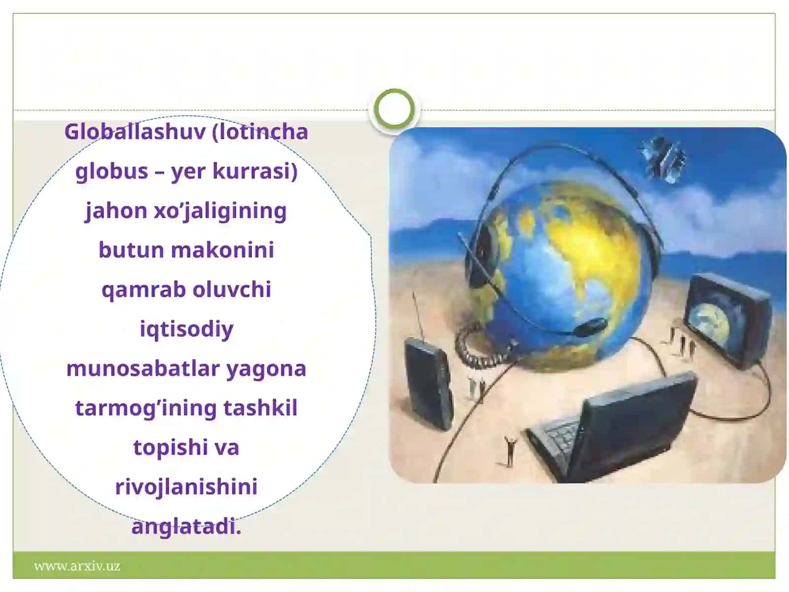 Globallashuv to'g'risida ilmiy konsepsiyalar 3