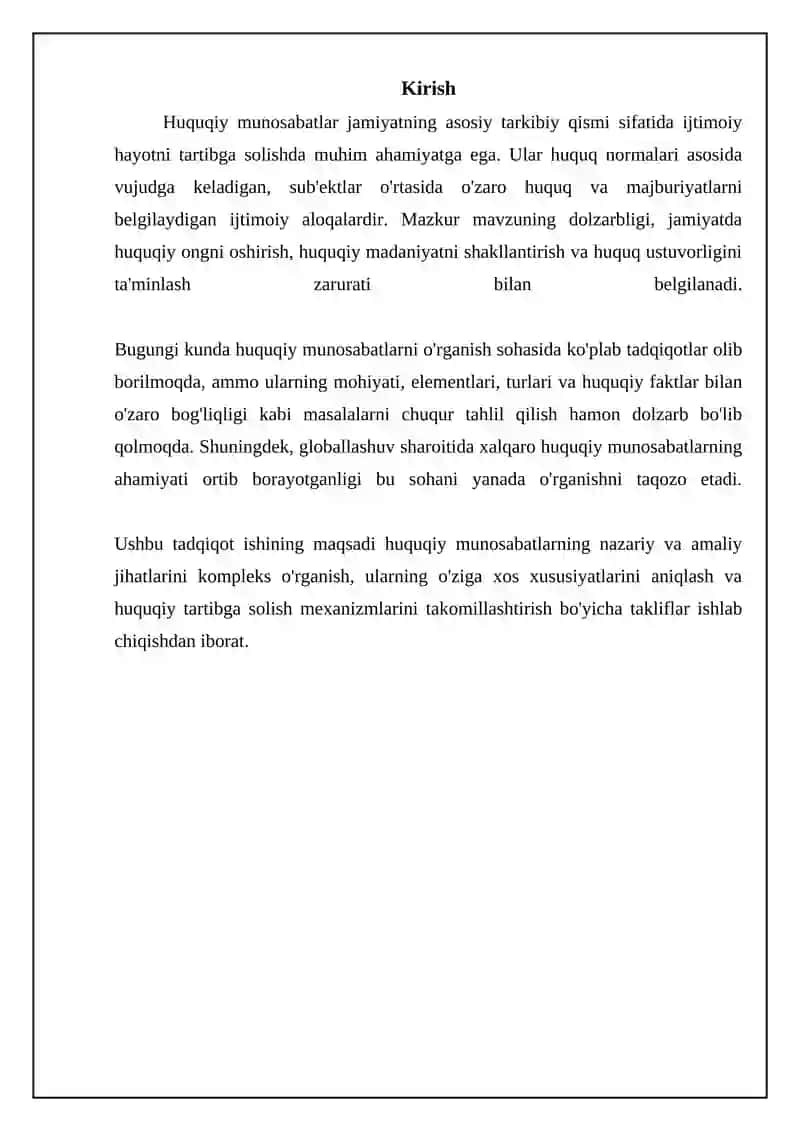 Huquq munosabatlarni belgilari va turlari 3