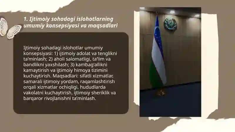 Ozbekistonda ijtimoiy sohada amalga owirilayotgan ozgariwlarning mazmun va mohiyati 3