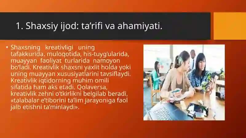 SHAXSIY IJOD VAIJODIY FIKRLASH VOSITALARI 3