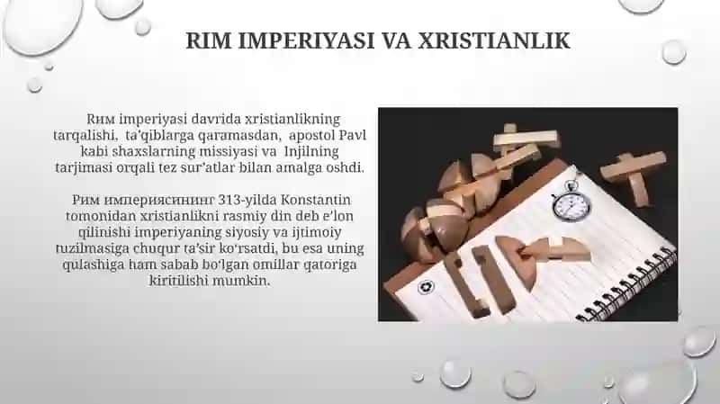 Xristianlikning paydo bolishi aqidalari asosiy yoʻnalishlari talimotlari va manbalari 3