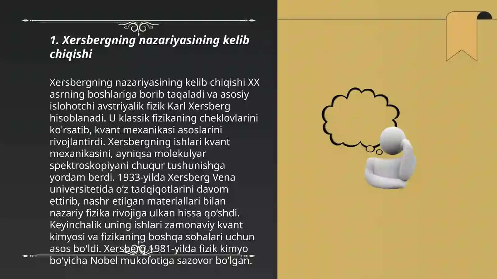 Xersbergning matevatsiya nazariyasi 3