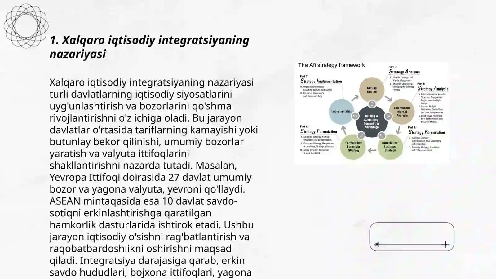 Xalqaro iqtisodiy integratsiya mazmuni va uning shakllari 3