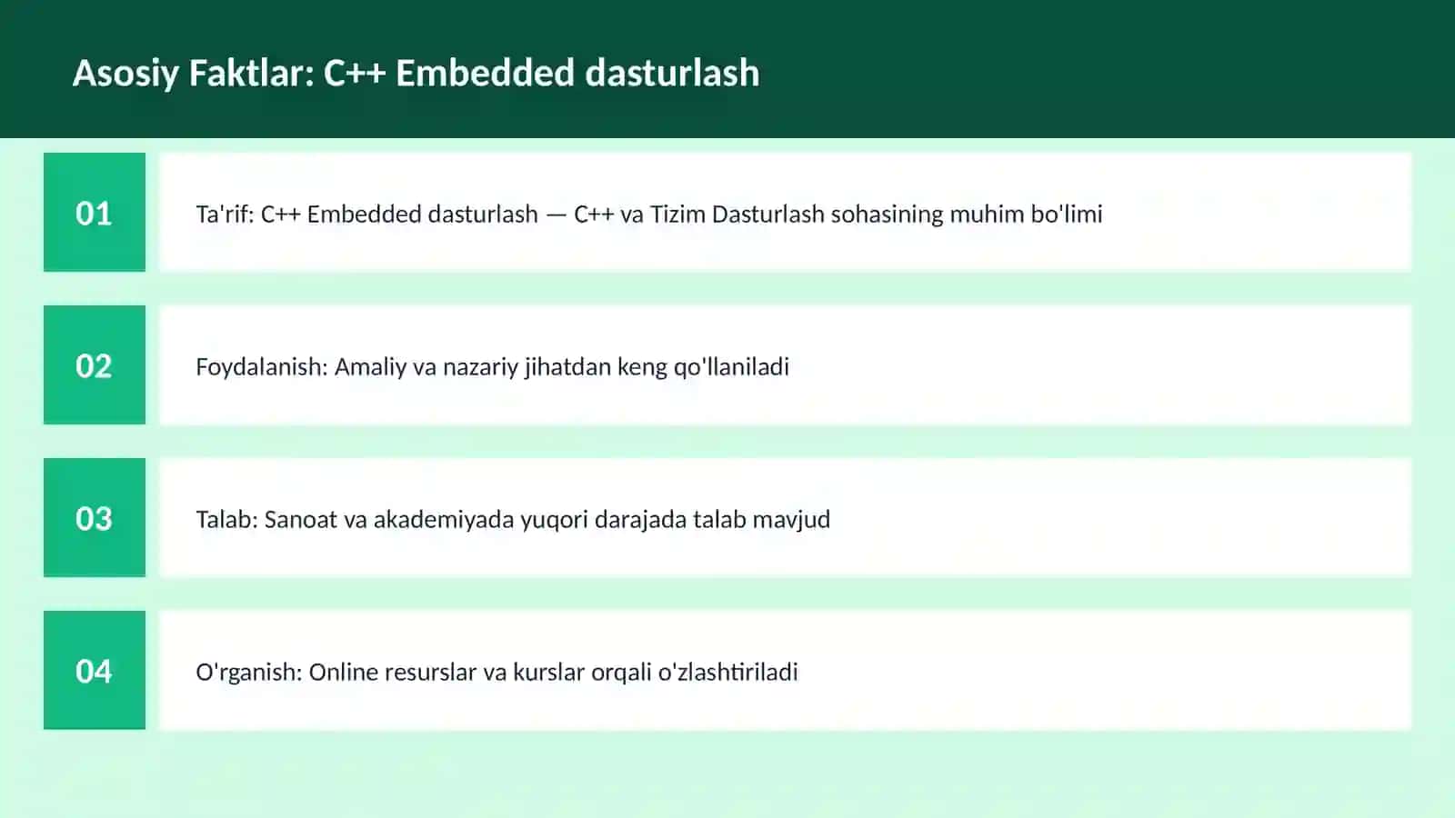 C++ VA TIZIM DASTURLASH 3