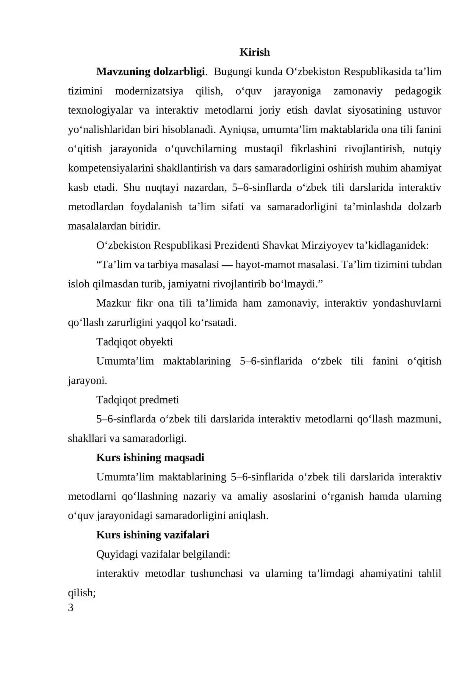 Umumta‘lim maktablarning 5-6-sinflarida Oʻzbek tili darslarida interaktiv metodlarni qoʻllash 3