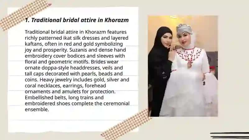 Traditional bridal attire in Khorazm 3