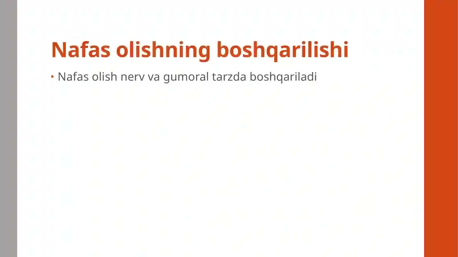 Nafas olishning boshqarilishi, nafas olish organlari kasalliklari 3