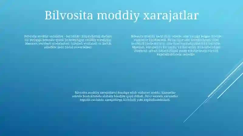 Material Xarajatlarining Hisobi 3
