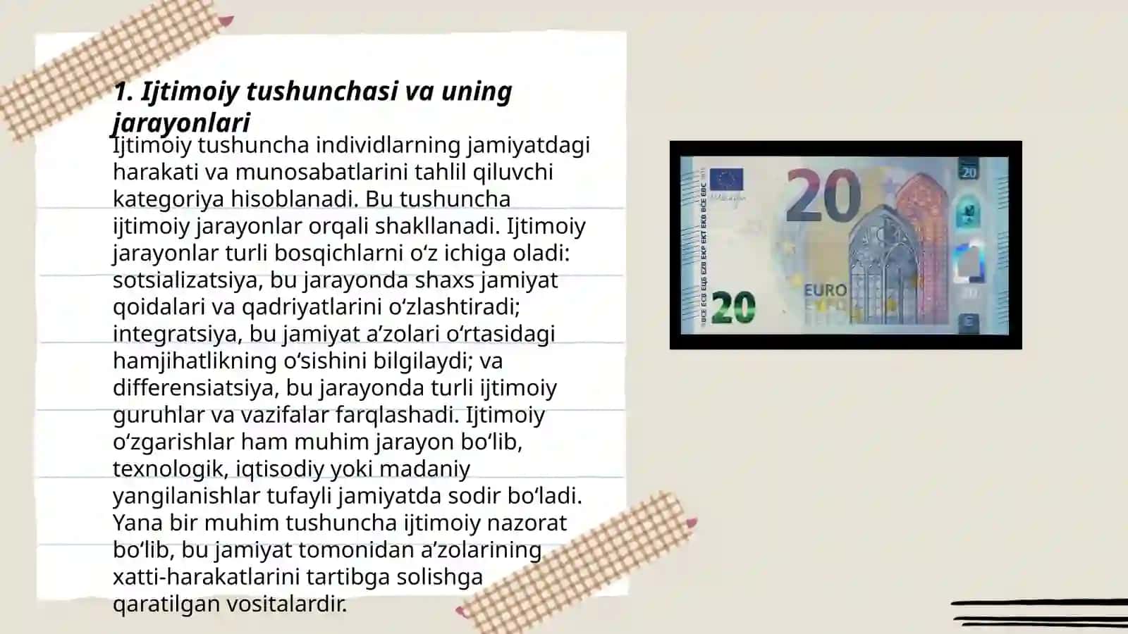 Ijtimoiy tushunchasi jarayoni vostalari 3