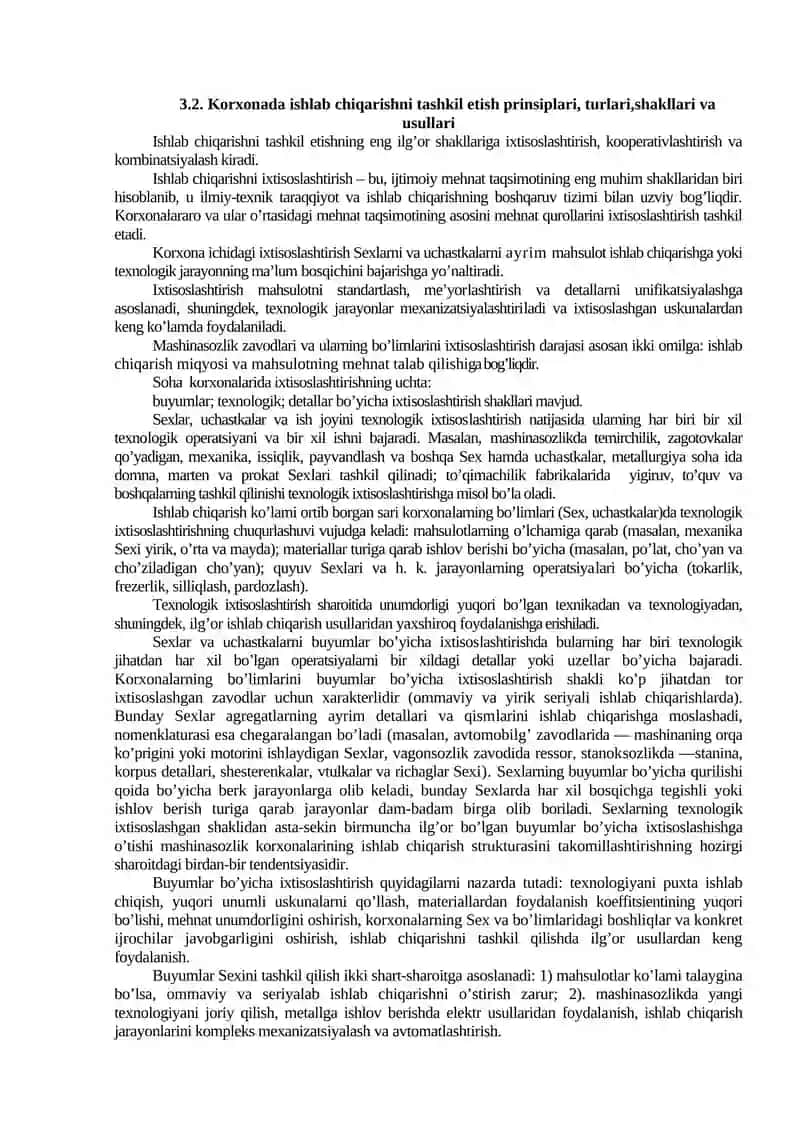 Ishlab chiqarish tizimi va uning asosiy elementlari 3