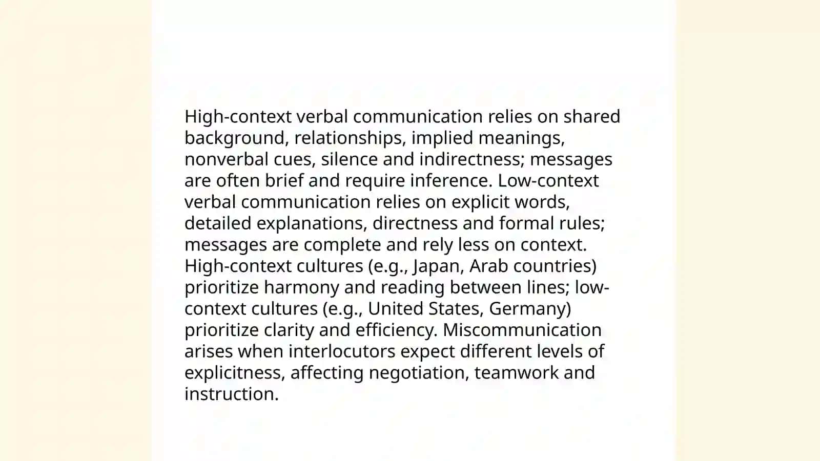 Verbal and nonverbal communication across cultures 3