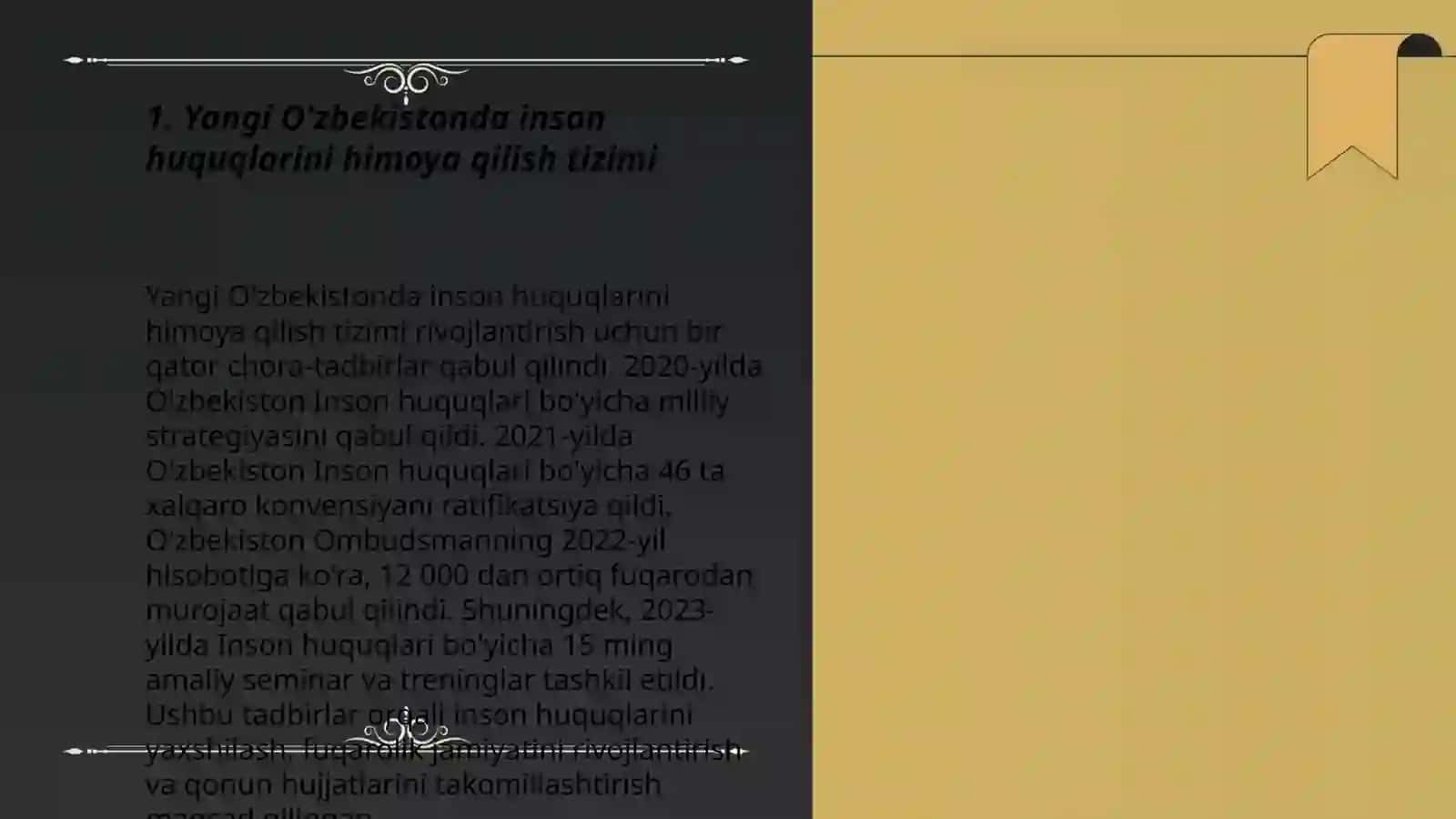 Yangi O’zbekistonda inson huquq va erkinliklari kafolatlari 3