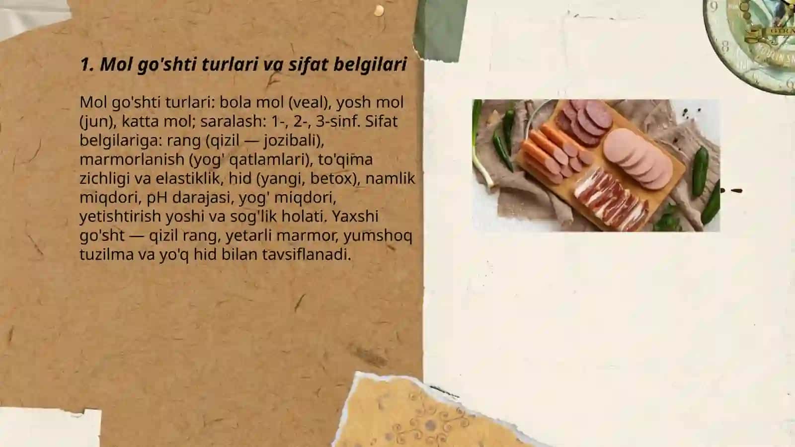 Mol go'shti turlari va sifat belgilari 3