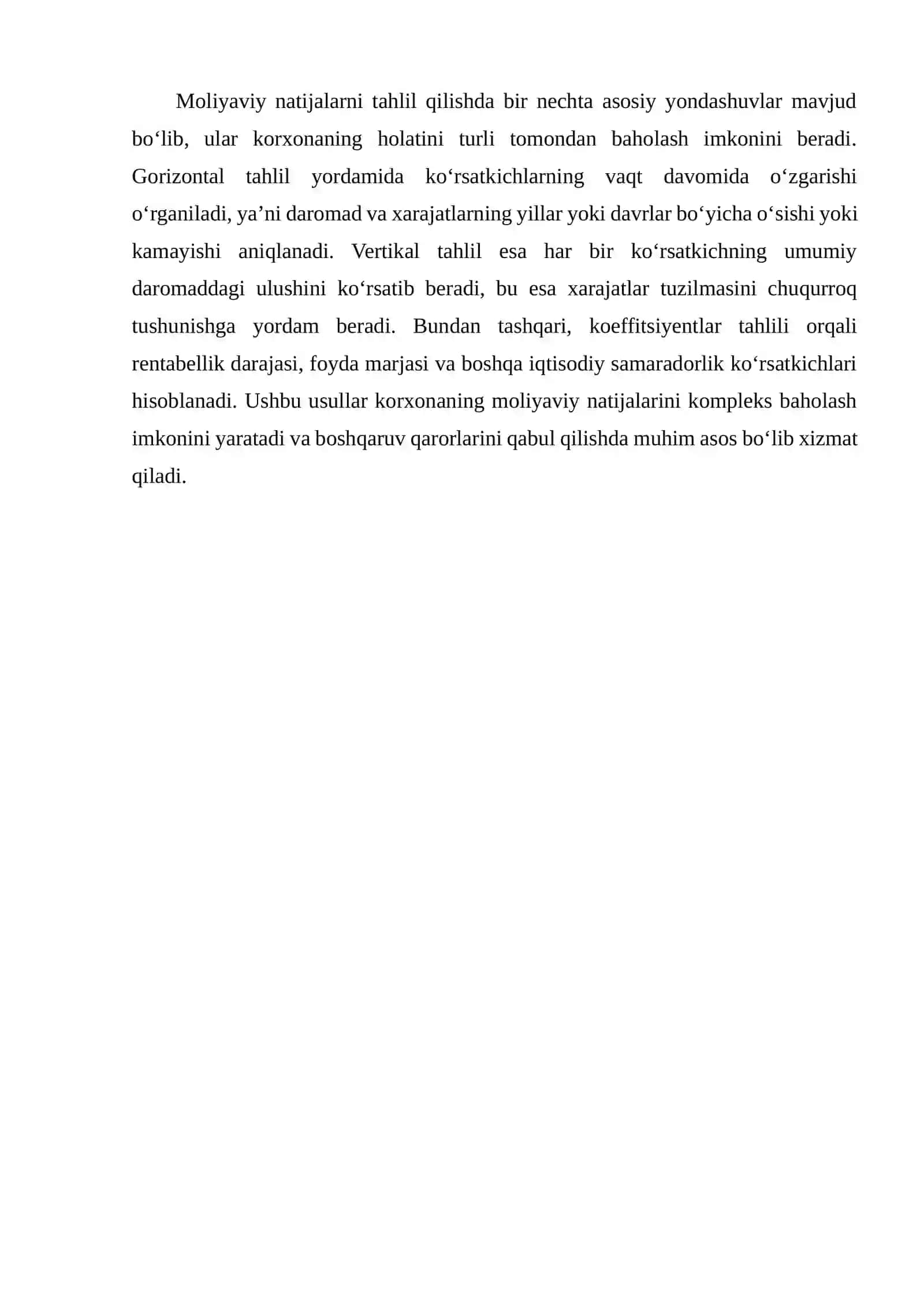 Foyda va zarar hisobotini tahlil qilish 3