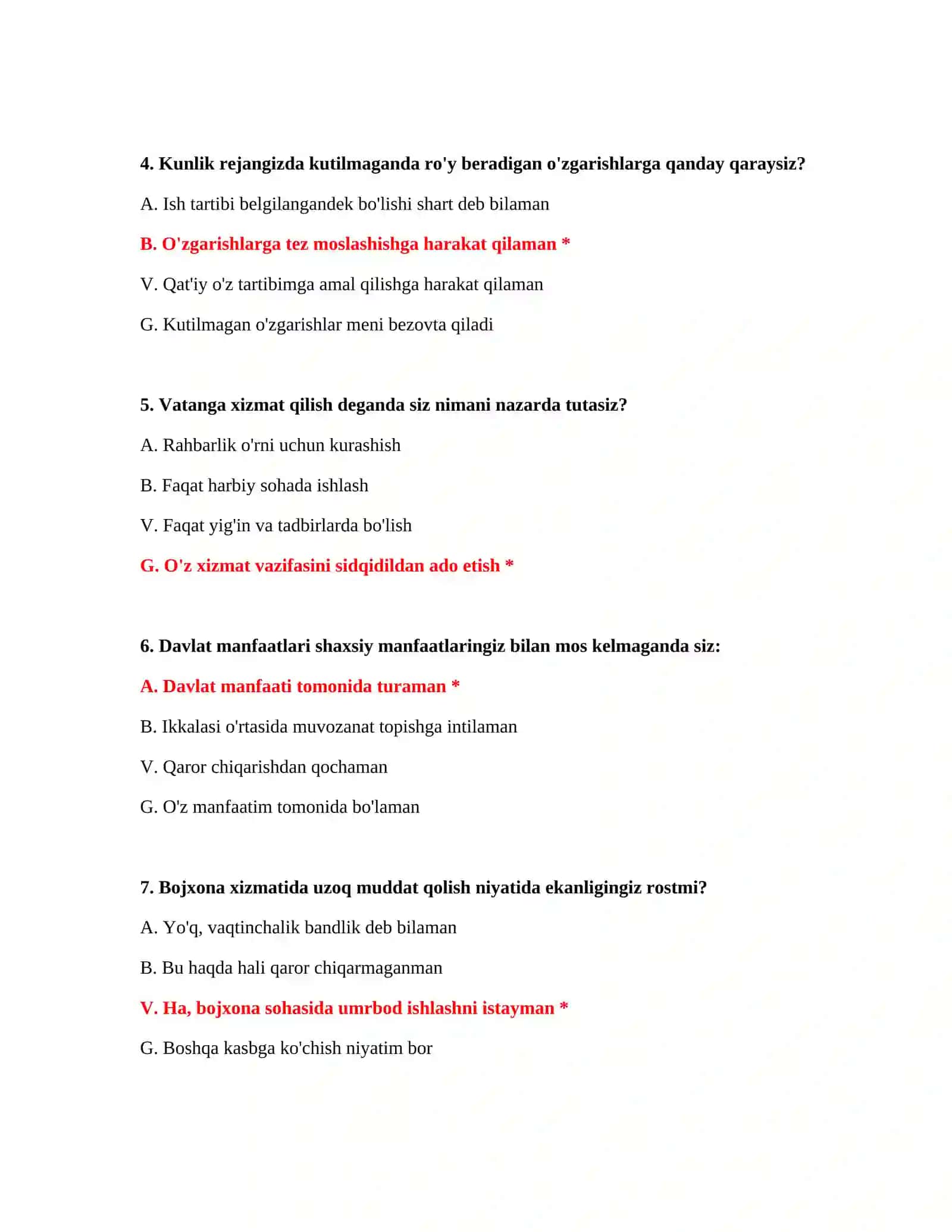 Bojxona ishga kirish testlari DOCX 3