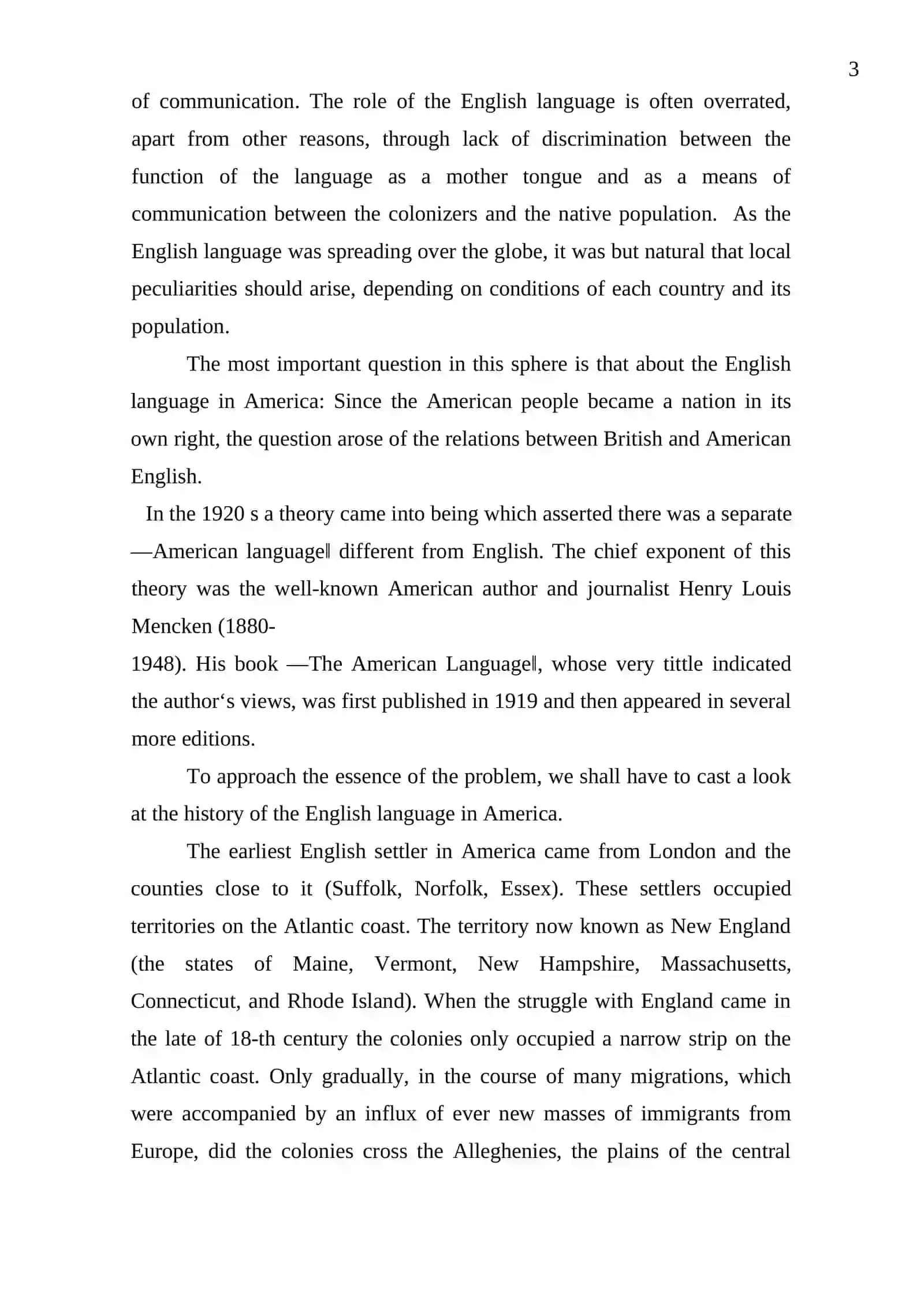 THE DIFFERENCE BETWEEN AMERICAN AND BRITISH ENGLISH 3