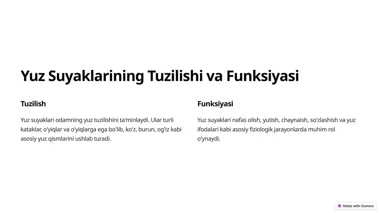 Yuz suyaklari: Yoshga va Jinsga ko'ra farqlari 3