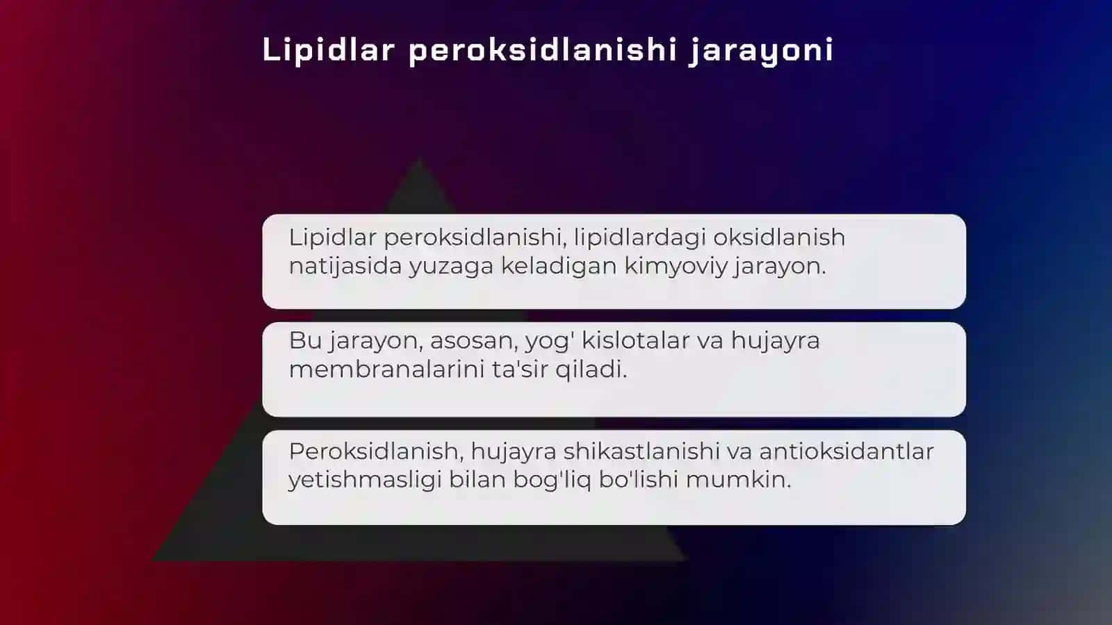 Lipidlar peroksidlanishi va hujayra shikastlanishi patogenezi 3