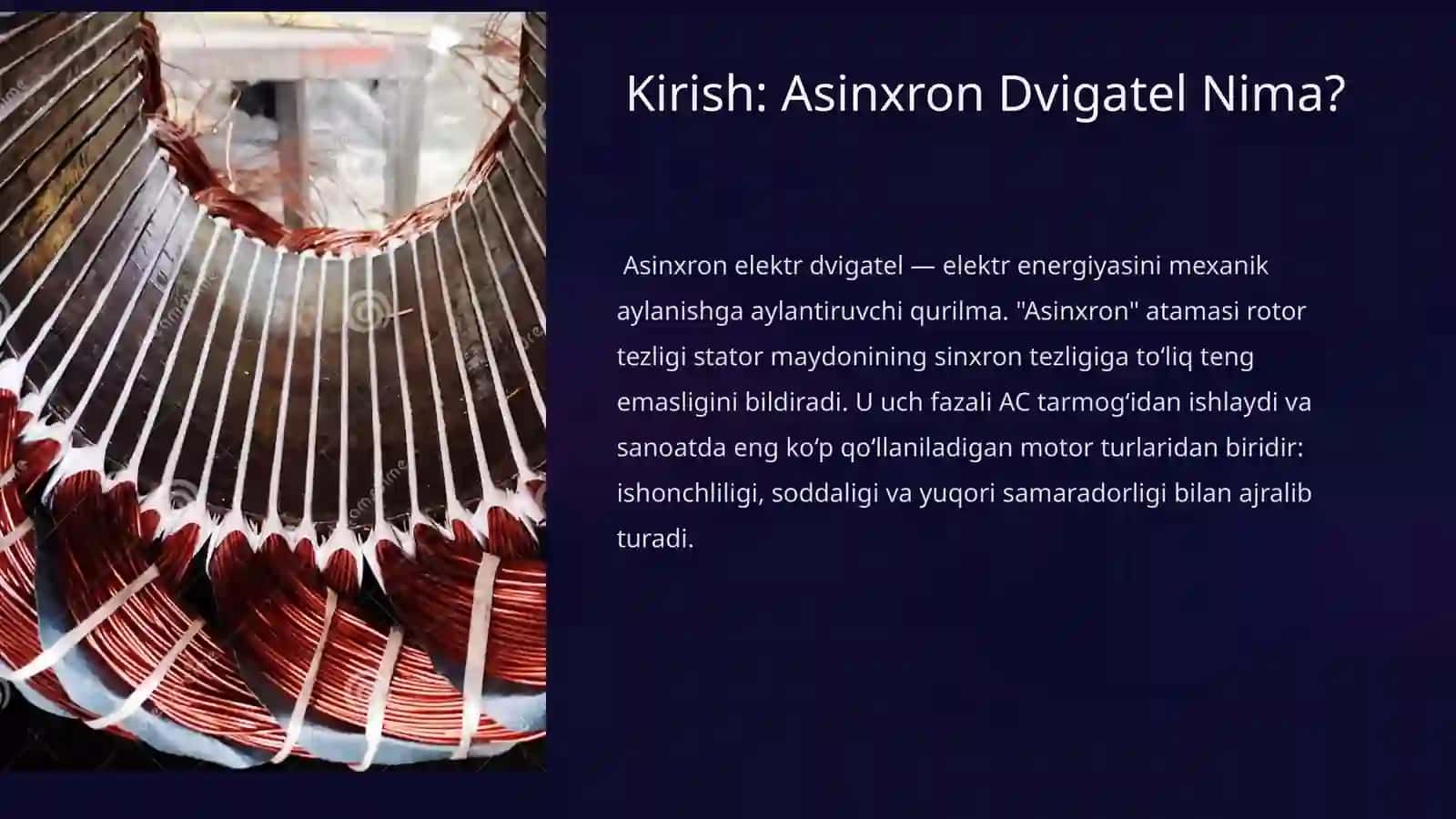 Asinxron Dvigatellar: Tuzilishi va Ishlash Tamoyili 3