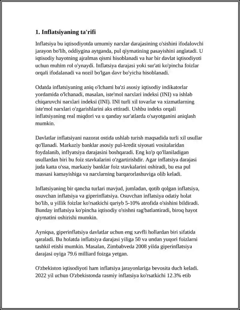 INFLATSIYANING MOHIYATI VA KELIB CHIQISH SABABLARI 3