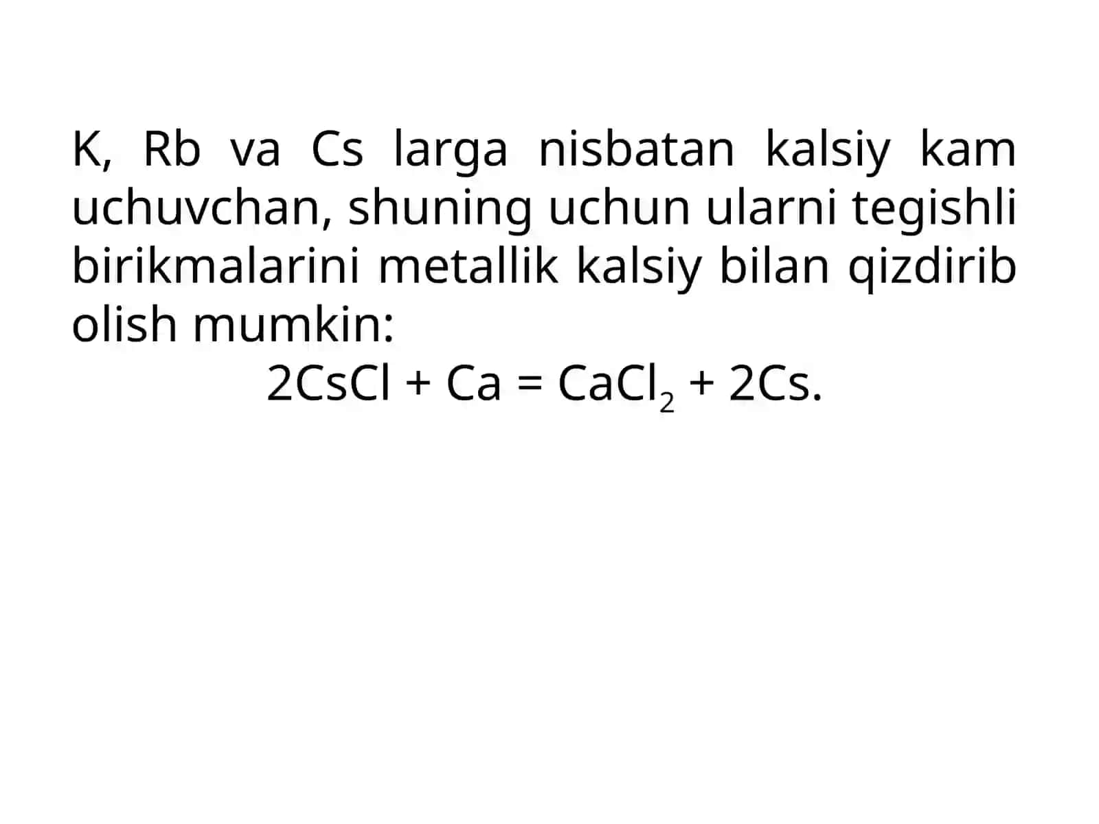 Davriy sistemaning II gruppasi bosh gruppachasidagi elementlarning kimyoviy xossalari va ishlatilishi 3