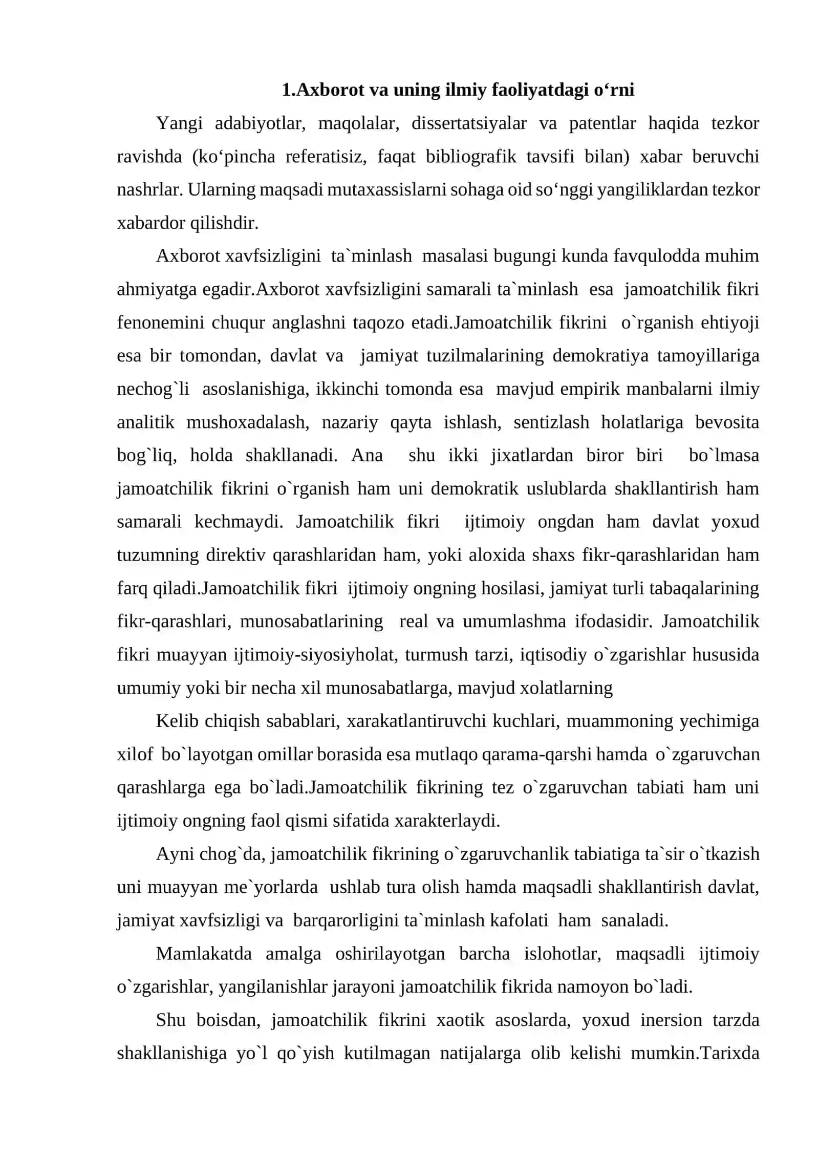AXBOROTLARNI QIDIRISHNING ASOSIY METODLARI. ILMIY - TEXNIK AXBOROT ORGANLARI. REFERATIV JURNALLAR. SIGNALLI AXBOROTLAR XABARNOMALARI. 3