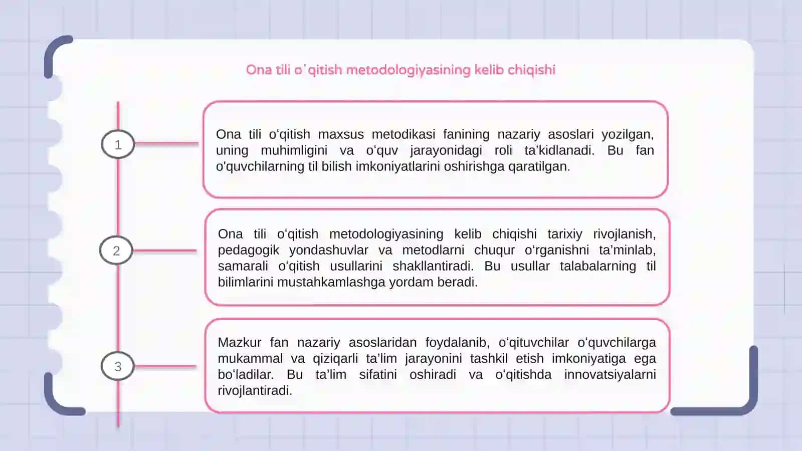 Ona tili oʻqitish maxsus metodikasi fanining nazariy asoslari 3